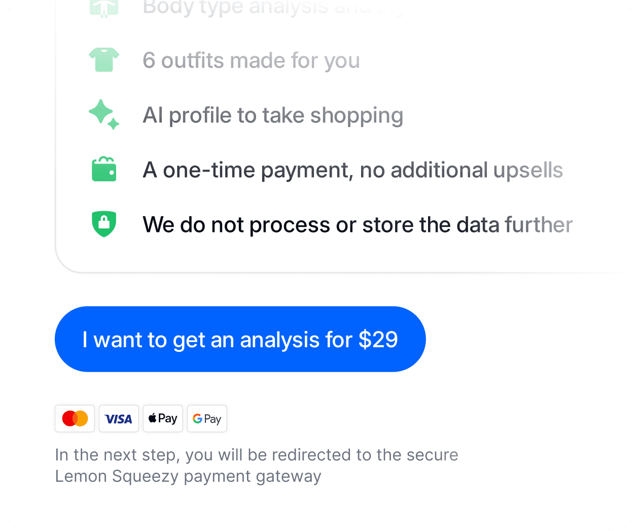See your price, then pay